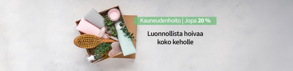 Valikoidut kauneudenhoitotuotteet jopa 20 %